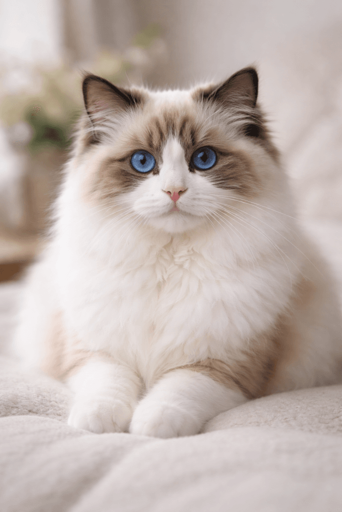 Chat Ragdoll, race génétiquement prédisposée à l'obésité féline